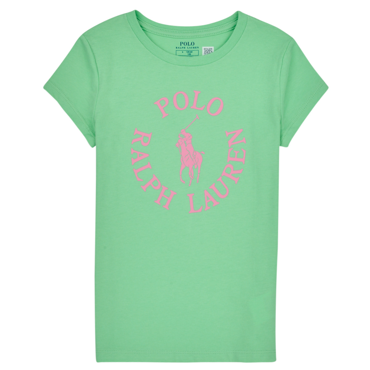 Textil Rapariga camisa polo lacoste super light masculina rosa claro SS GRAPHIC T-KNIT SHIRTS-T-SHIRT Verde / Rosa