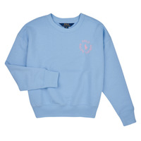 Textil Rapariga Sweats Polo Ralph Lauren BUBBLE PO CN-KNIT SHIRTS-SWEATSHIRT Azul / Céu / Rosa