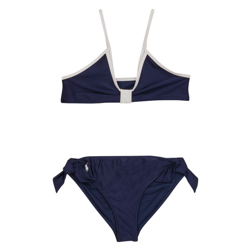 Textil Rapariga Fatos e shorts sica de banho Polo Ralph Lauren NAUTICAL 2PC-SWIMWEAR-2 PC SWIM Marinho / Branco