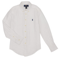 Textil Rapaz Camisas mangas comprida Polo Fred Ralph Lauren CLBDPPC-SHIRTS-SPORT SHIRT Branco