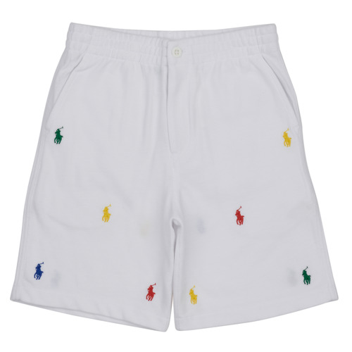 Textil Rapaz Shorts / Bermudas Lauren Ralph Lauren PREPSTER SHT-SHORTS-ATHLETIC Branco