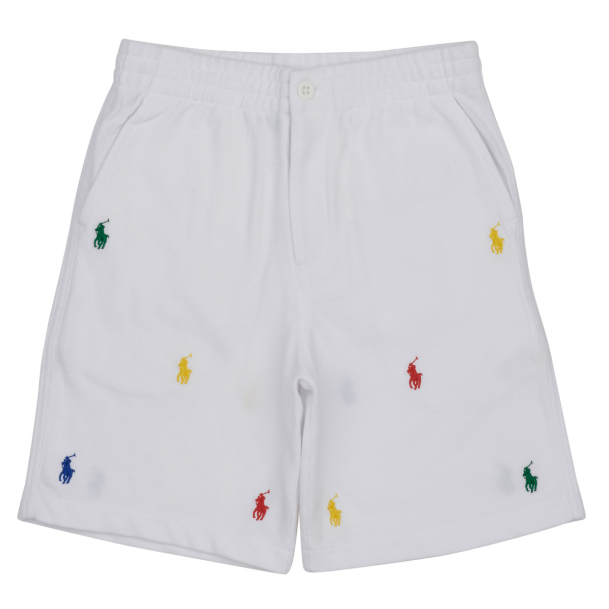Textil Rapaz Shorts / Bermudas Camisa Polo Reta Bolso Cinza PREPSTER SHT-SHORTS-ATHLETIC Branco