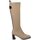 Sapatos Mulher Botas Revel Way 84304B Bege