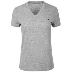 Textil Mulher T-Shirt mangas curtas Tommy Hilfiger Heritage Cinza