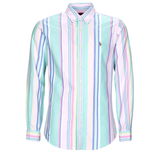 Textil Homem Camisas mangas comprida Muito alto: 9cm e mais CHEMISE COUPE DROITE EN OXFORD Multicolor