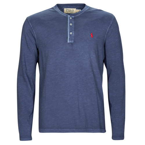 Textil Homem Burberry check-pattern belted DENIM shirt dress FreeLift Kurzarm T-Shirt HENLEY Azul
