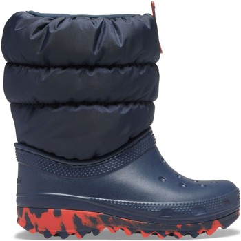 Sapatos Criança Botas de borracha Crocs Crocs™ Classic Neo Puff Boot Kid's 207684 Navy
