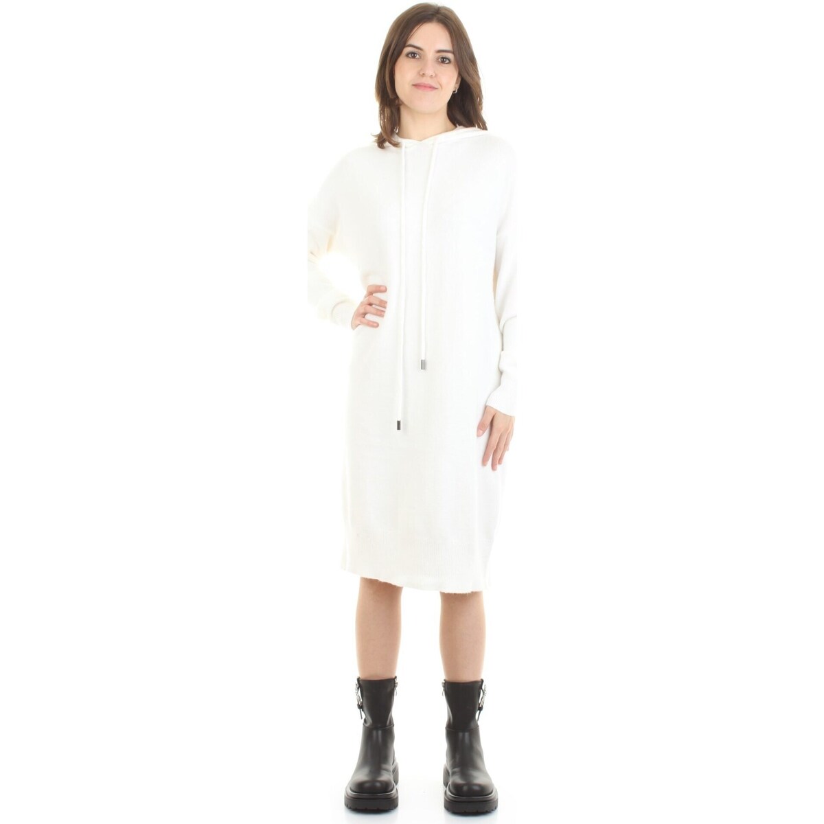 Textil Mulher Vestidos compridos White Wise WW1M376 Branco