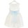 Textil Rapariga Vestidos compridos Bella Brilli BB602233 Branco