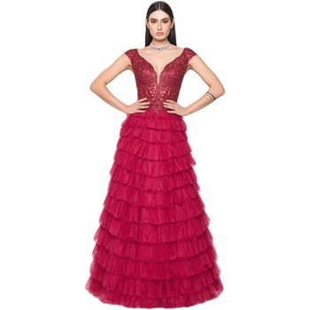 Textil Mulher Vestidos compridos Impero Couture GN20032 Vermelho