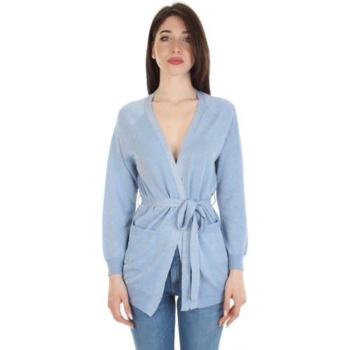 Textil Mulher Versace La Greca pinstripe shirt White Wise WW4110 Azul
