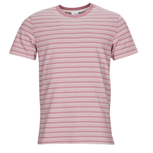 Textil Homem The Dust Company Selected SLHANDY STRIPE SS O-NECK TEE W Multicolor
