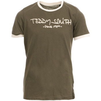 Textil Rapaz Reebok Workout Ready Supremium Graphic Korte Mouwen T-Shirt Teddy Smith  Verde
