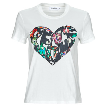 Textil Mulher T-Shirt mangas curtas Desigual TS_COR Branco