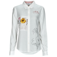Textil Mulher camisas Desigual CAM_SWEET HAMBURGO Branco