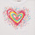 Textil Rapariga T-Shirt mangas curtas Desigual TS_HEART Branco / Multicolor
