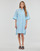 Textil Mulher Vestidos curtos Karl Lagerfeld BRODERIE ANGLAISE SHIRTDRESS Azul / Céu