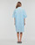Textil Mulher Vestidos curtos Karl Lagerfeld BRODERIE ANGLAISE SHIRTDRESS Azul / Céu