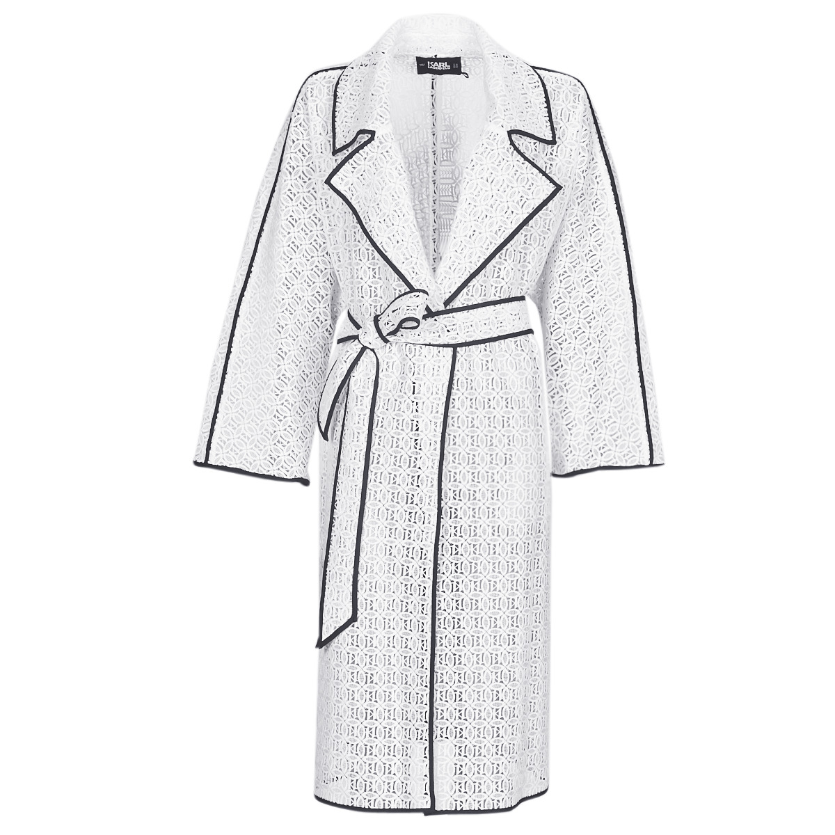 Textil Mulher Trench Karl Lagerfeld KL EMBROIDERED LACE COAT Os nossos clientes recomendam: escolha o seu tamanho habitual