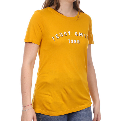 Textil Mulher T-shirts e Pólos Teddy Smith  Amarelo