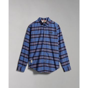 Textil Homem Camisas mangas comprida Napapijri G-TREKKING NA4GOT-D4C ORANGE Azul