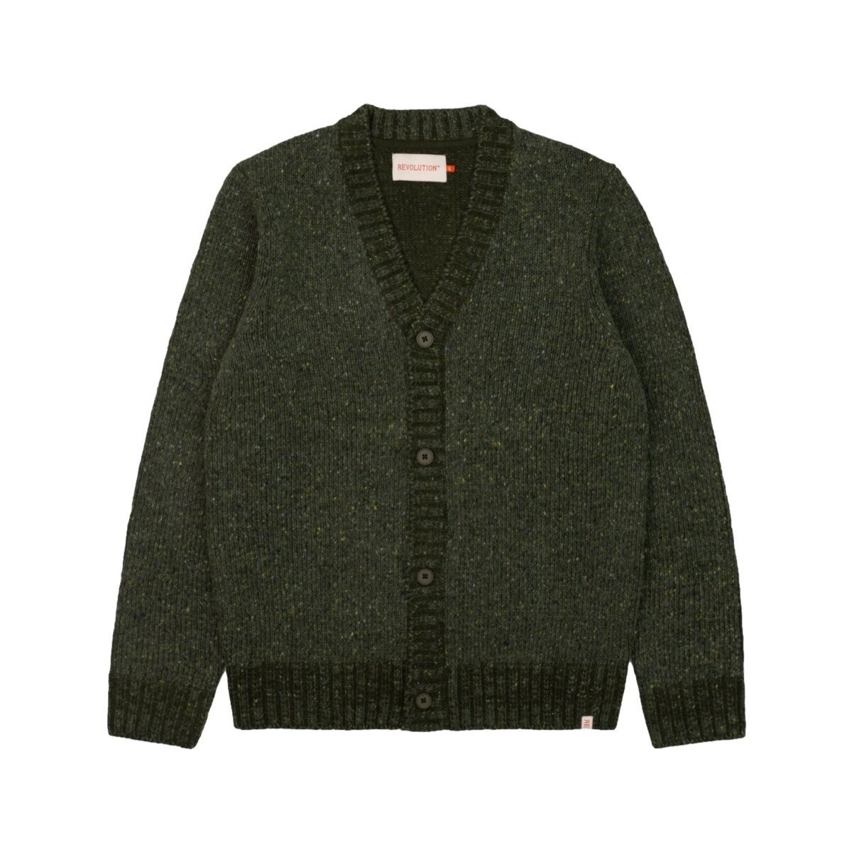 Textil Homem Casacos Revolution Knit Cardigan 6543 - Army Verde