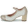 Sapatos Mulher Escarpim Dorking RODIN Branco / Bege / Ouro