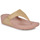 Sapatos Nike Chinelos FitFlop LULU SHIMMERLUX TOE-POST SANDALS Rosa / Ouro