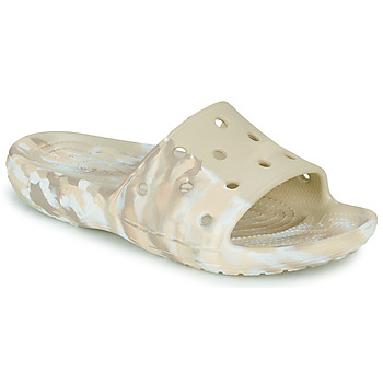 Sapatos Mulher Sandálias Crocs Classic Crocs Marbled Slide Bege / Mármore
