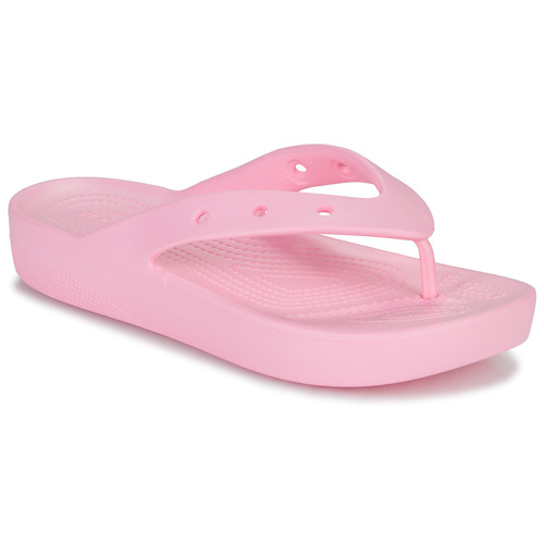 Sapatos Mulher Chinelos Crocs rosa Classic Platform Flip W Rosa