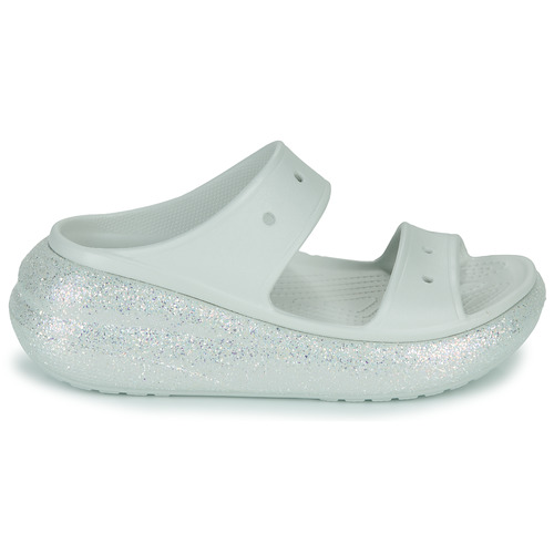 Crocs CLASSIC CRUSH GLITTER SANDAL Branco