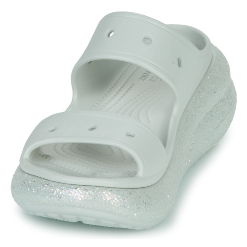 Crocs CLASSIC CRUSH GLITTER SANDAL Branco