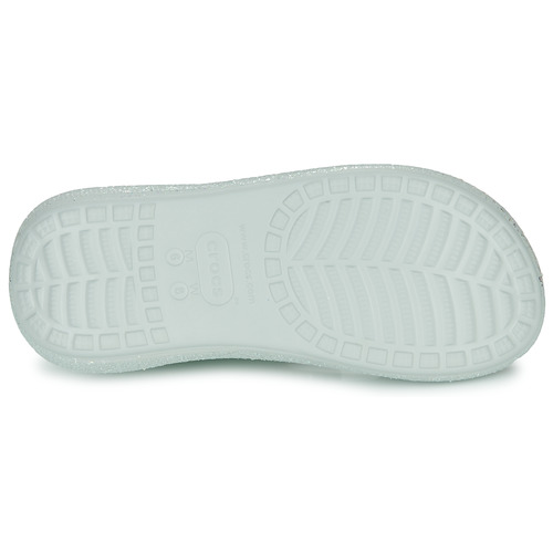 Crocs CLASSIC CRUSH GLITTER SANDAL Branco