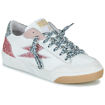 Sapatos Mulher Sapatilhas Semerdjian TALINE-9337 Branco / Prata / Rosa