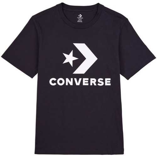 Textil Mulher T-Shirt mangas curtas Converse Smith Goto Star Chevron Preto