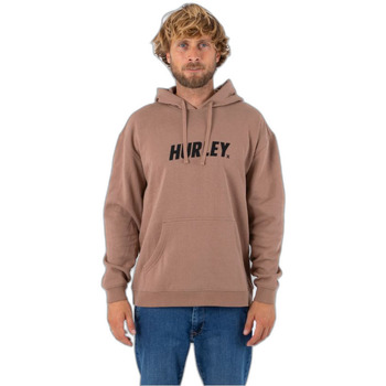 Textil Homem Sweats Hurley Sweatshirt  Fastlane Solid Castanho
