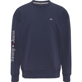 Tommy Jeans Reg Linear Placement Crew Sweater Azul