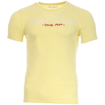 Textil Homem Technical Running Shirt In Red With White Stitching Teddy Smith  Amarelo