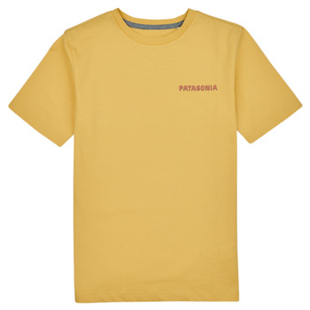 Textil Criança T-Shirt mangas curtas Patagonia K's Regenerative Organic Certified Cotton Graphic T-Shirt Amarelo