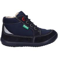 Sapatos Criança Sapatos & Richelieu Kickers 909800-10 KIKWAI TEXTILE N Azul
