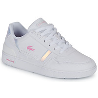 Sapatos Rapariga Sapatilhas Lacoste T-CLIP Branco / Iridescente