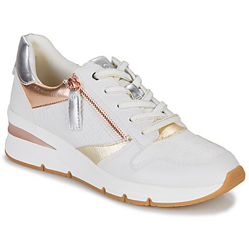 Sapatos Mulher Sapatilhas Tamaris 23702-157 Branco / Rosa / Ouro