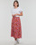 Textil Mulher Saias Esprit skirt aop Multicolor
