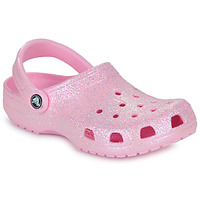 Sapatos Rapariga Tamancos Crocs Rain Classic Glitter Clog K Rosa