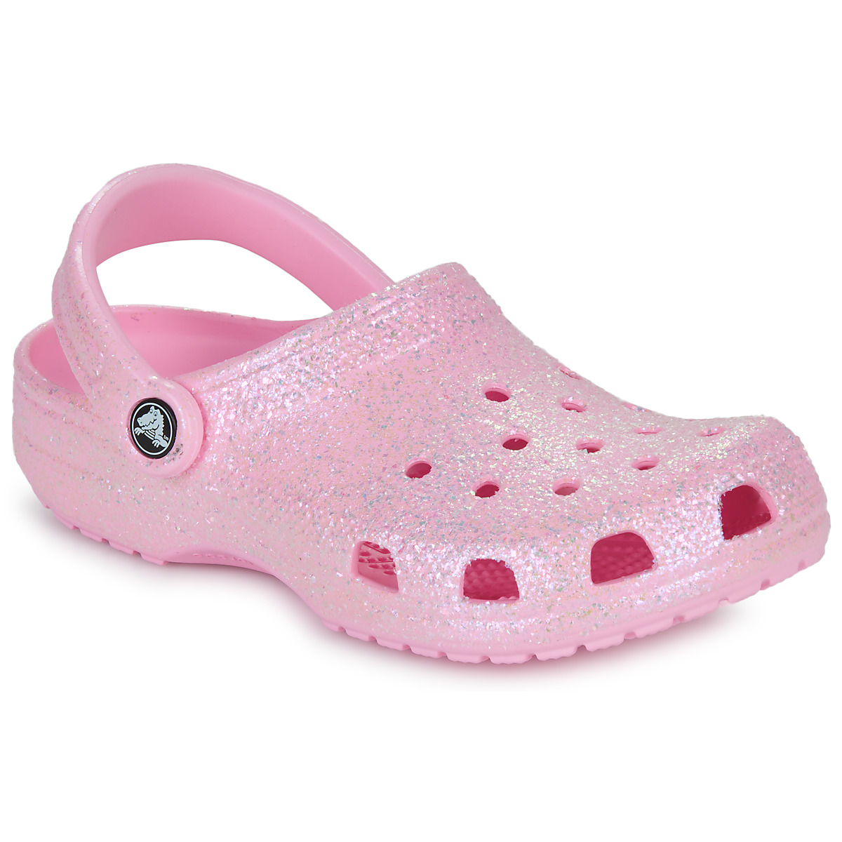 Sapatos Rapariga Tamancos Crocs Classic Glitter Clog K Rosa