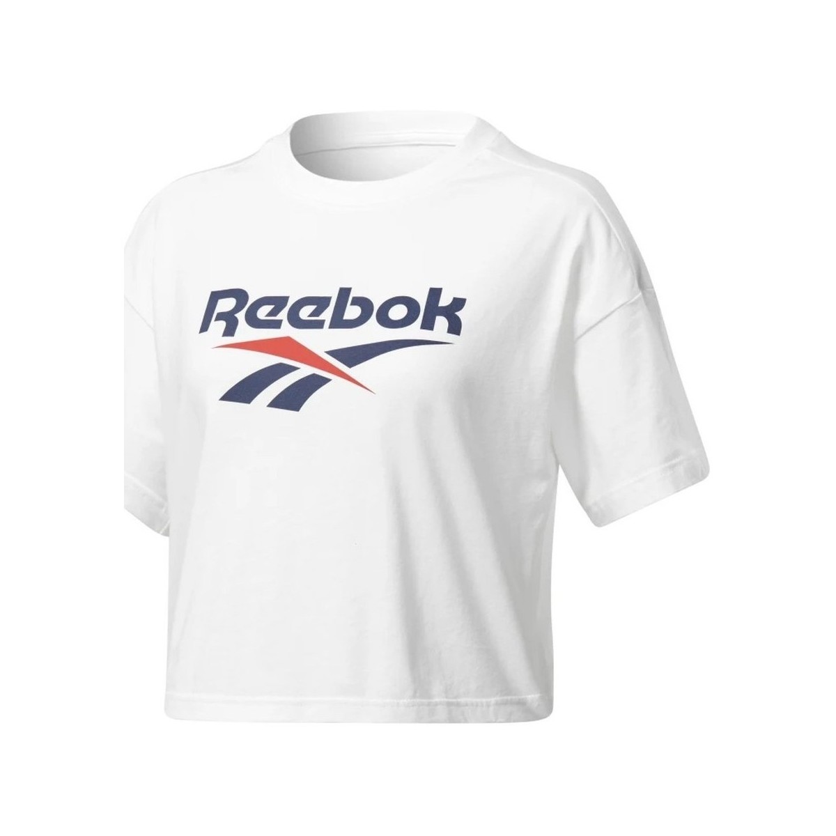 Textil Mulher T-shirts e Pólos Reebok Sport Cl V Crop Tee Branco