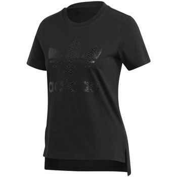 Textil Mulher T-shirts Grau e Pólos adidas Originals Tee Preto