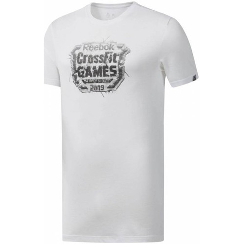 Textil Shaqsm T-shirts e Pólos Reebok Sport Rc Distressed Crest Tee Branco
