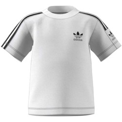 Textil Criança T-Shirt mangas curtas adidas Originals New Icon Tee Branco