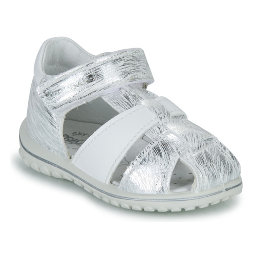 Sapatos Rapariga Sandálias Primigi BABY SWEET Branco / Prata